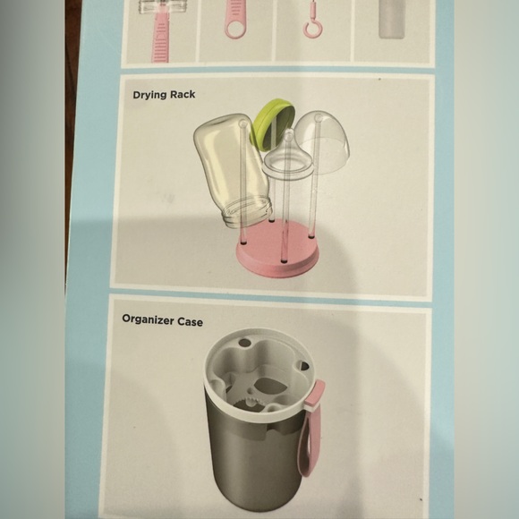 Travel baby bottle cleaning and drying set - Picture 2 of 5
